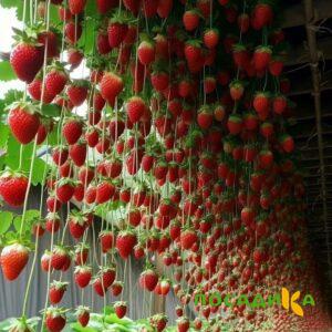 Клубника ампельная Анастасия купить по цене от 370р. в интернет-магазине «Посадика» с доставкой почтой в в Хвалынске и по всей России – [изображение №1].